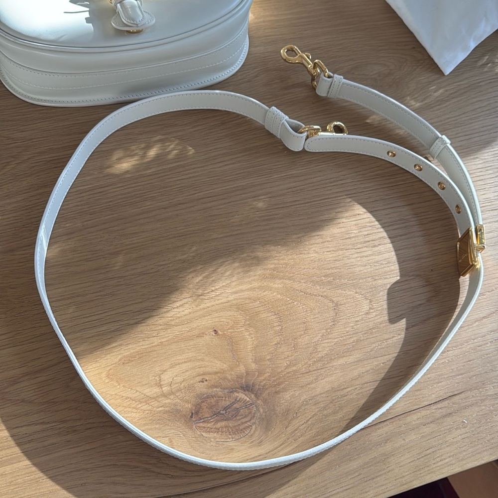 Dior White Leather Crossbody Bag with Gold Hardware - Picture 2 of 16